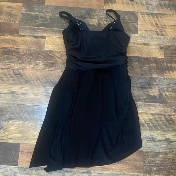 Magicsuit Asymmetrical Black Dress Swimsuit - Picture 4 of 6